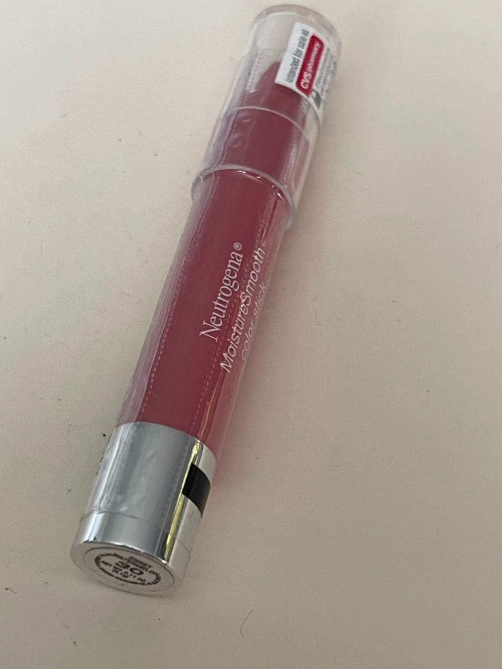 Neutrogena MoistureSmooth Color Stick, Lipstick, 30 Sweet Watermelon, NEW SEALED